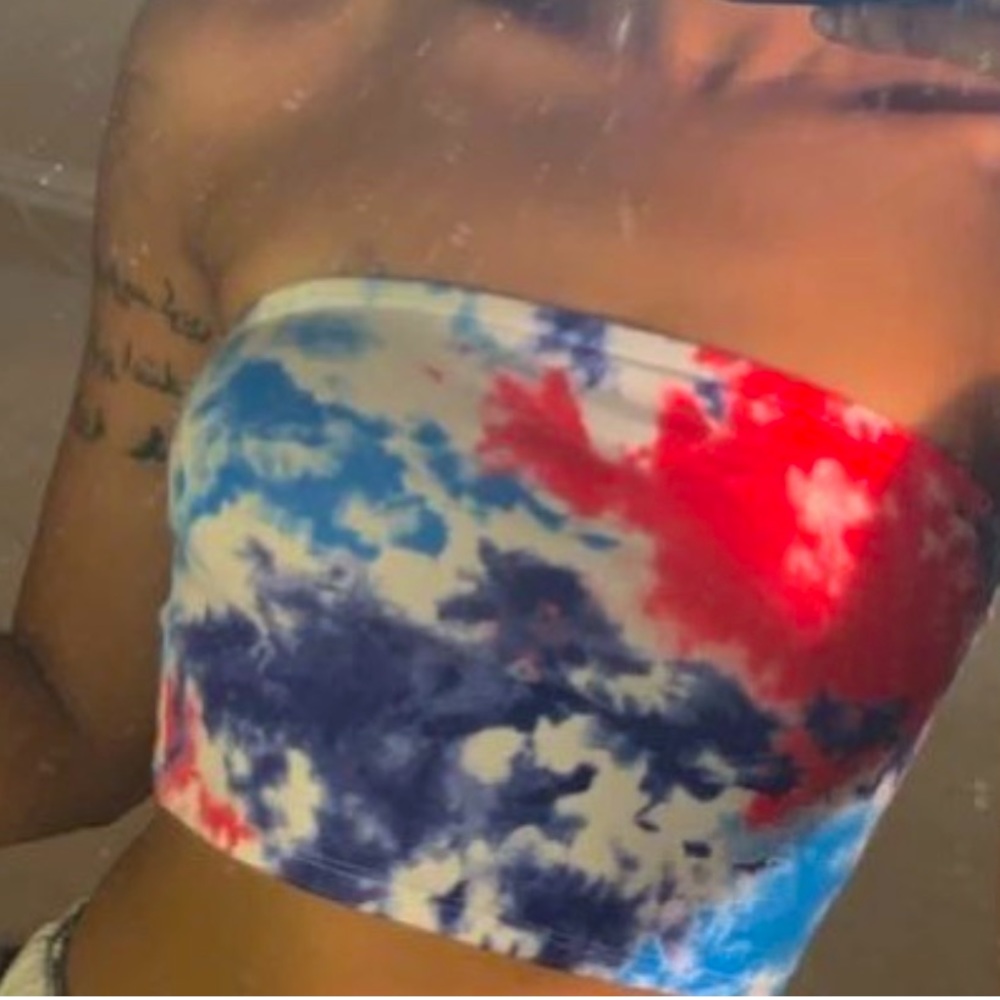 Tie dye tube top